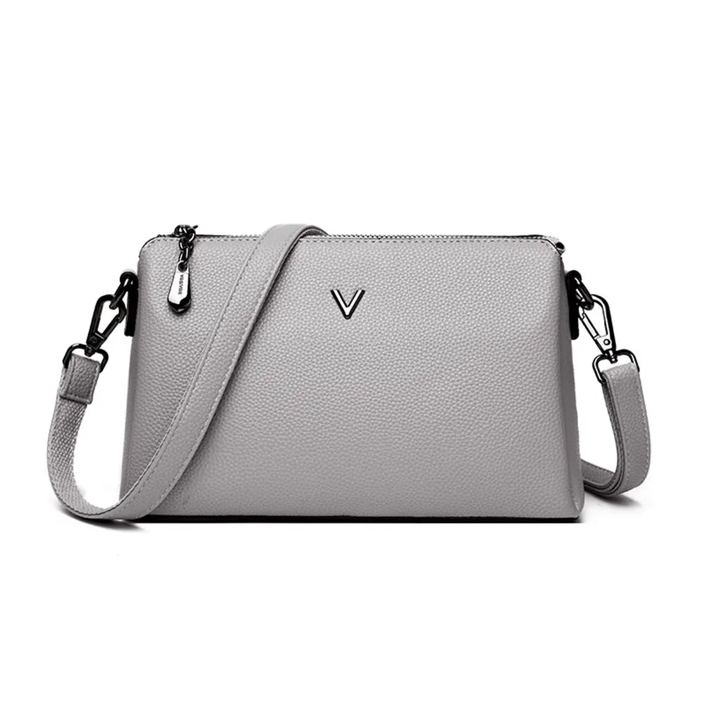 Bolsa Feminina кожаные сумки через плечо, Женский Для женщин серый Сумка-тоут сумки через плечо сумки женские сумки для плеча роскошные сумки в руку, Курьерские сумки - Цвет: Gray