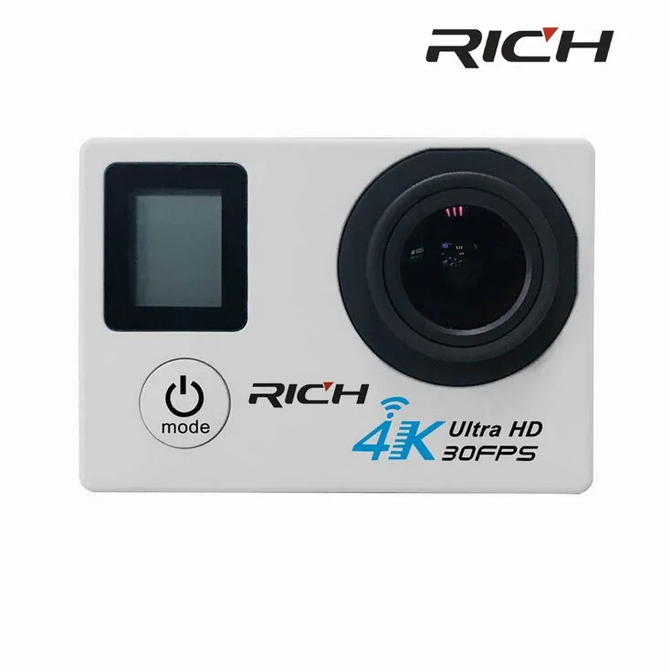 

RICH V903D 4K/30FPS 2.7K Action Camera Double LCD Display 16MP WiFi Sports Camera 30M Waterproof mini camcorder 170 angle Kamera