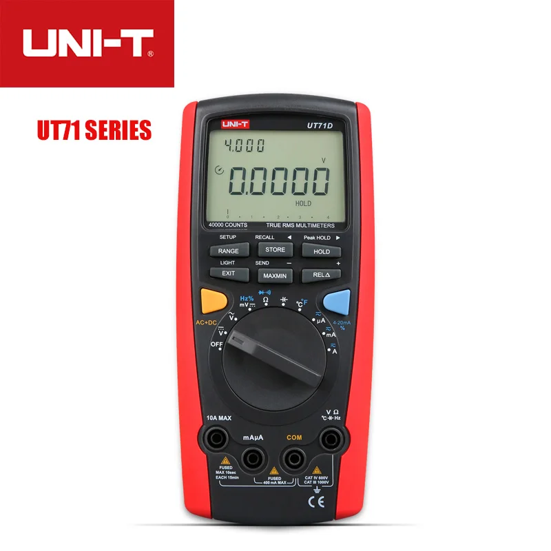 UNI T A/M мультиметры UT71A UT71B UT71C UT71D UT71E Цифровой мультиметр true RMS RS232 интерфейс