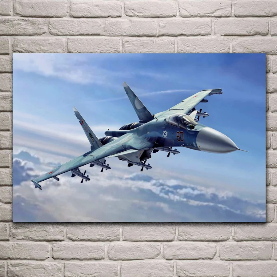 Самолет Jet Fighter Sukhoi Su 33 Warplane украшение для гостиной Декор дома деревянная рама
