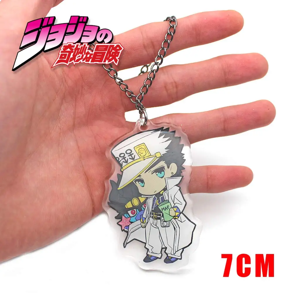 Аниме Jo невероятное приключение Золотой ветер Jotaro Kujo Подвеска из ПВХ Цепочки и
