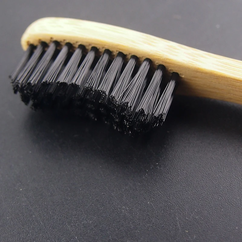 DR. PERFECT 6 шт. смешанные цвета стильная зубная щетка белая бамбуковая щетина мягкая