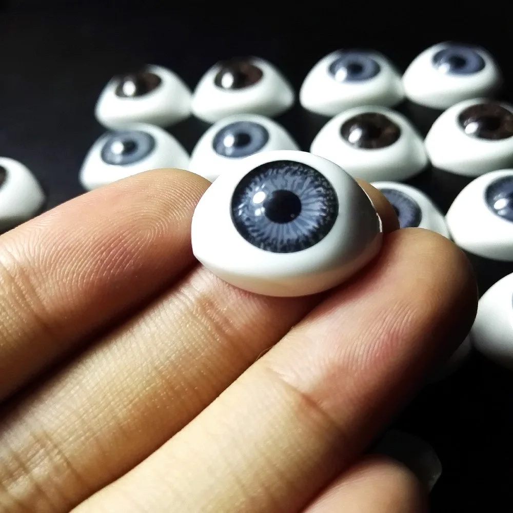 40 шт. (20 пар) полупластиковые кукольные глаза разных цветов BJD Eyes овальные куклы