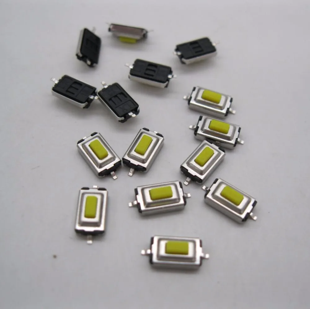 50 шт. высокое качество 3*6*2,5 мм SMD оранжевый белый красный синий желтый коричневый, черный, зеленый кнопочный переключатель микропереключатель тактовый переключатель