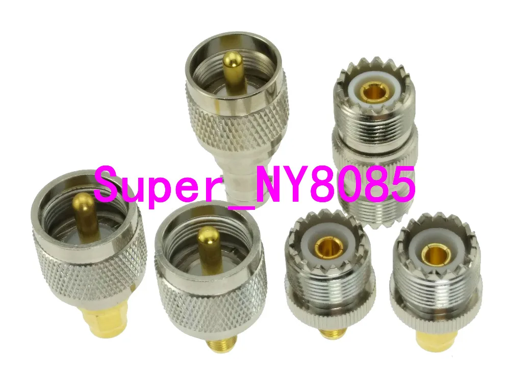 6pcs/set UHF PL259 SO239 to SMA BNC RF Coaxial connector adapter | Обустройство дома