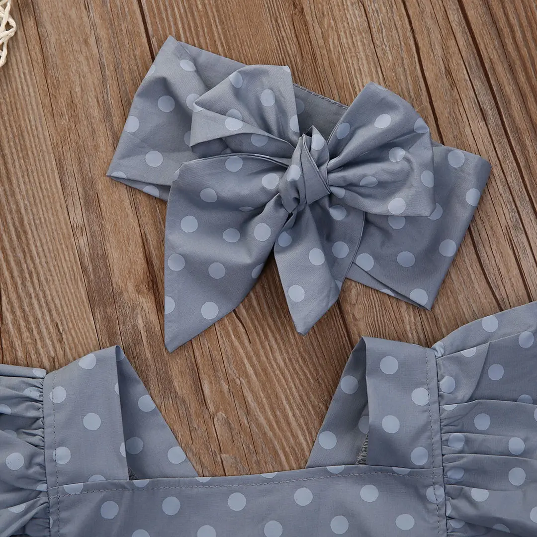 Комбинезоны в горошек для новорожденных девочек 2 шт. | Мать и ребенок