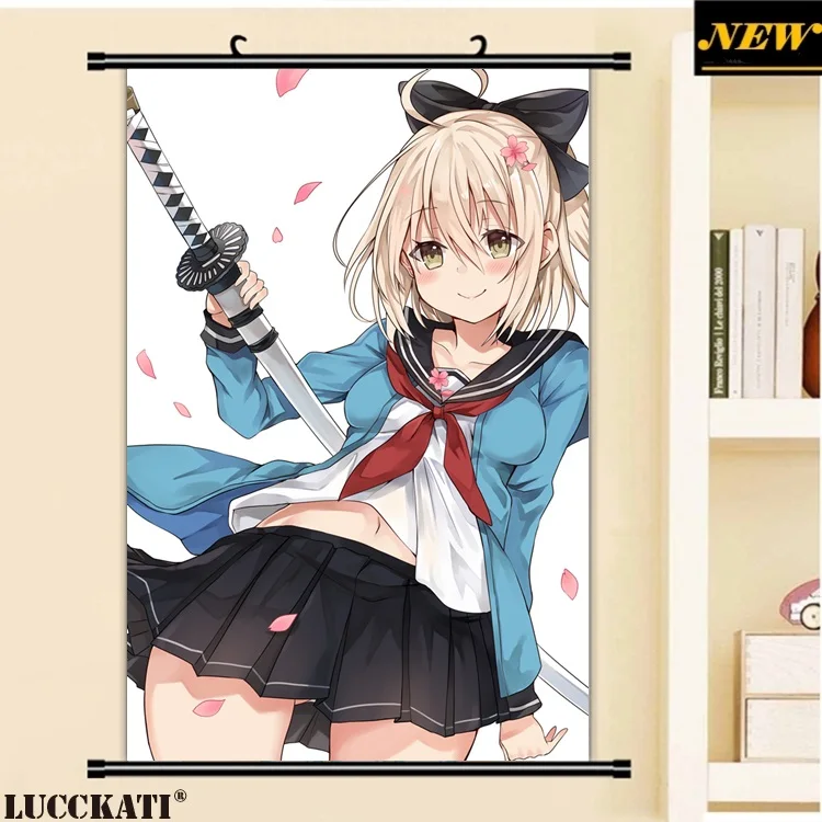 40X60 см Fate grand order Fate/go Fgo Сексуальная лоли калочка мультфильм аниме Искусство Настенная картина плакат прокрутка Ткань Холст Живопись - Цвет: U