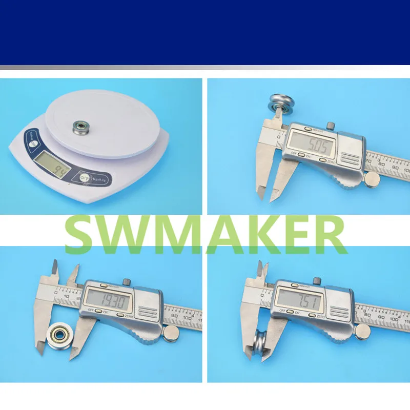 SWMAKER 5*19*7 5 мм u-образный шкив роликовый подшипник стальной канавка трос