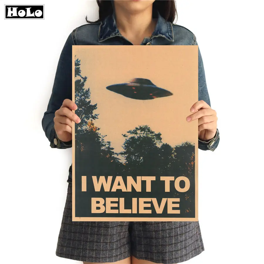 I WANT TO BELIEVE винтажный постер ретро настенные художественные крафты бумага для