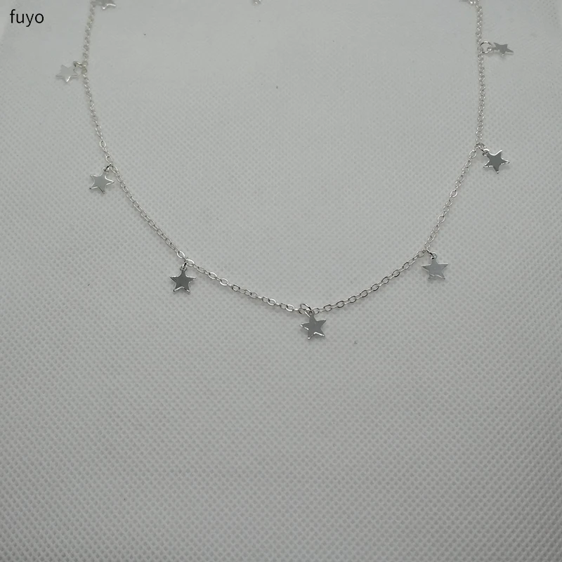 Женское колье с золотыми цепочками Boho подвеской в виде звезды ювелирное изделие