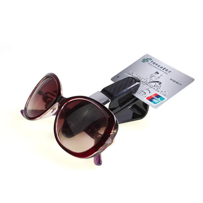 Auto Fastener Sun Visor Clip Holder For Reading Glasses Sunglasses Eyeglass Card Pen Sunglass Car Styling | Автомобили и