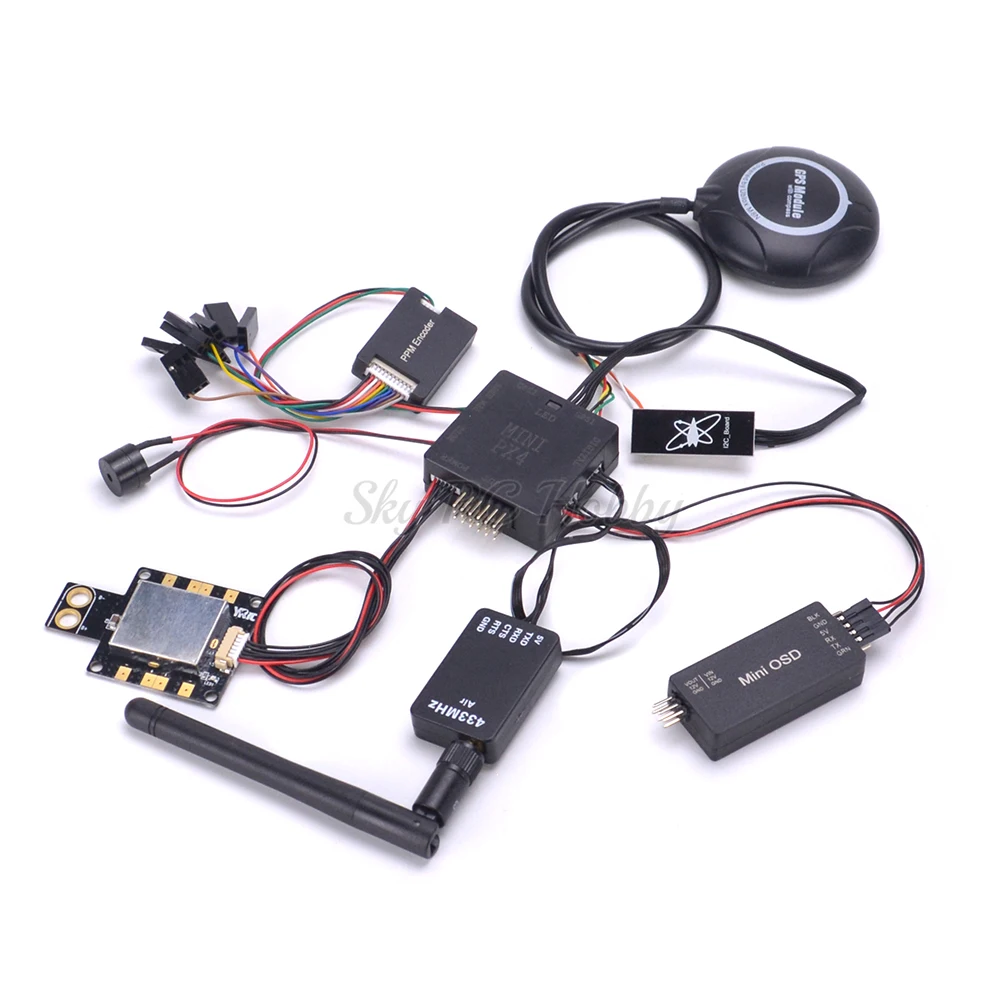 Мини PX4 Pixhawk PIX 2.4.8 32 бит Контроллер полета M8N GPS Minim OSD + PM зуммер PPM модуль I2C