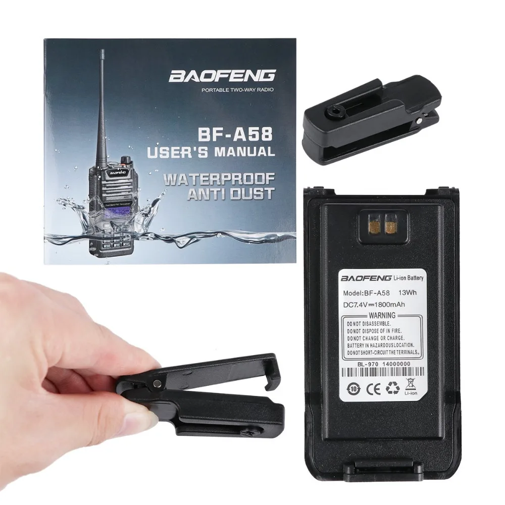 Baofeng BF A58 3 5 W Двухканальная трансляции домашнее ham портативный уоки токи для