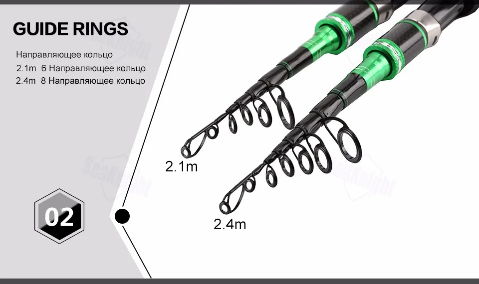 SeaKnight BASHER 2.1M 2.4M удочка телескопическая 6 Sections / 7 Sections Casting удилище 7-28g Lure Weight Против царапин покрасить рыбаловные снасти рыболовные снасти удочки для рыбалки