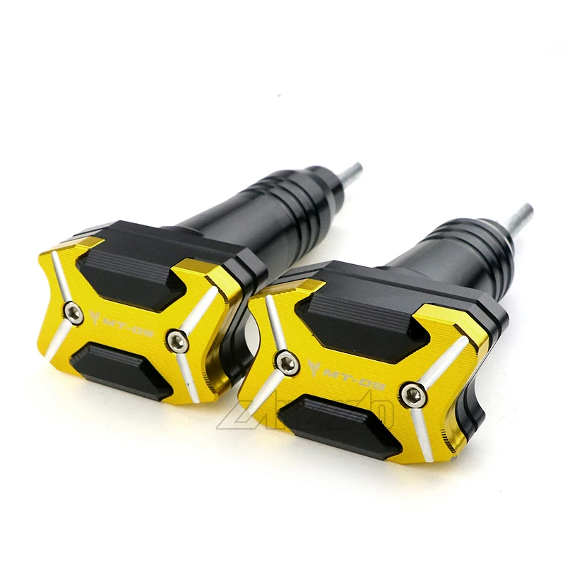 Pair CNC Aluminum Frame Sliders Fairing Engine Tank Protectors Crash Pads Modified Accessories for YAMAHA MT09 2015 2016 | Автомобили и