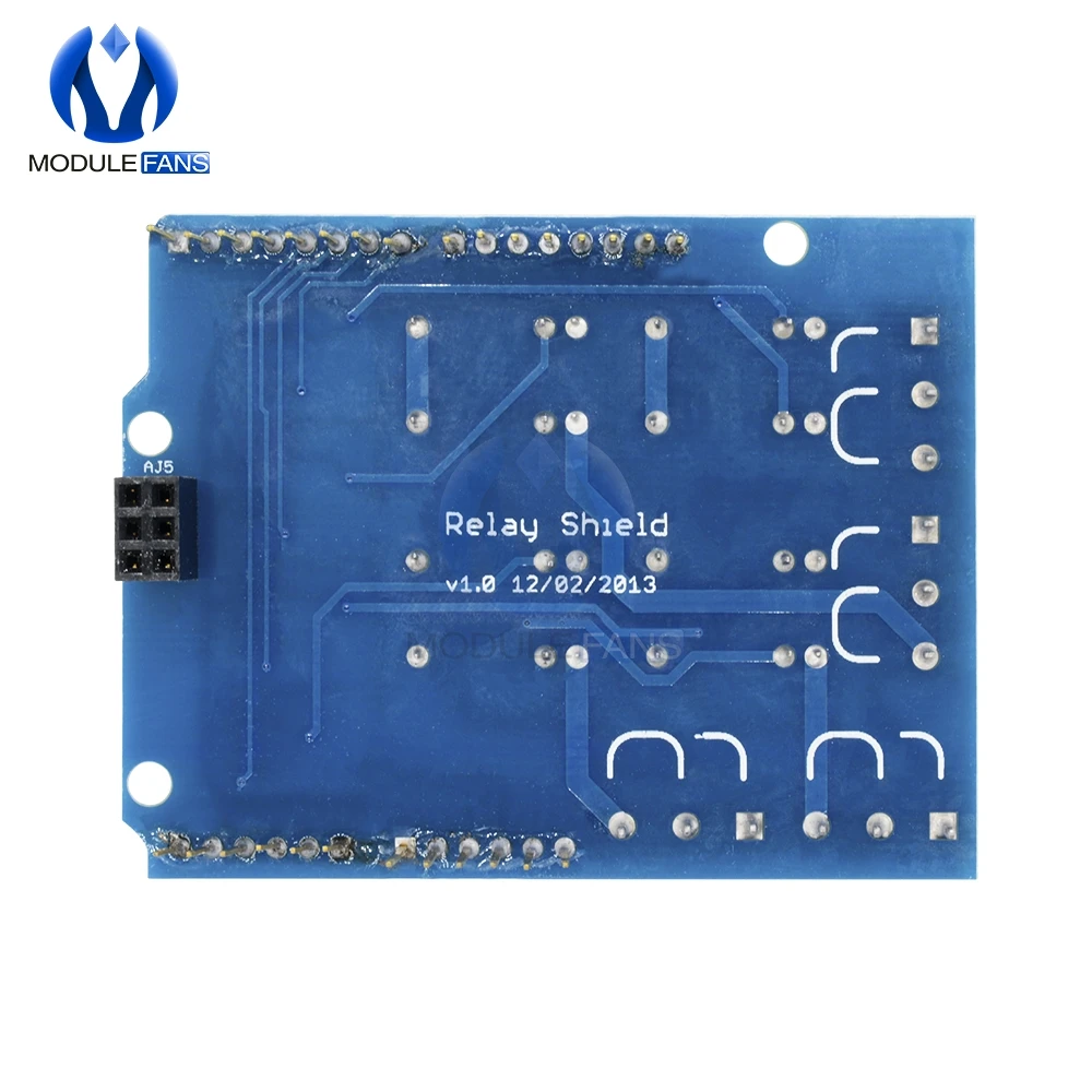 Релейный Щит 4 канальный модуль для Arduino плата расширения сигнала красный