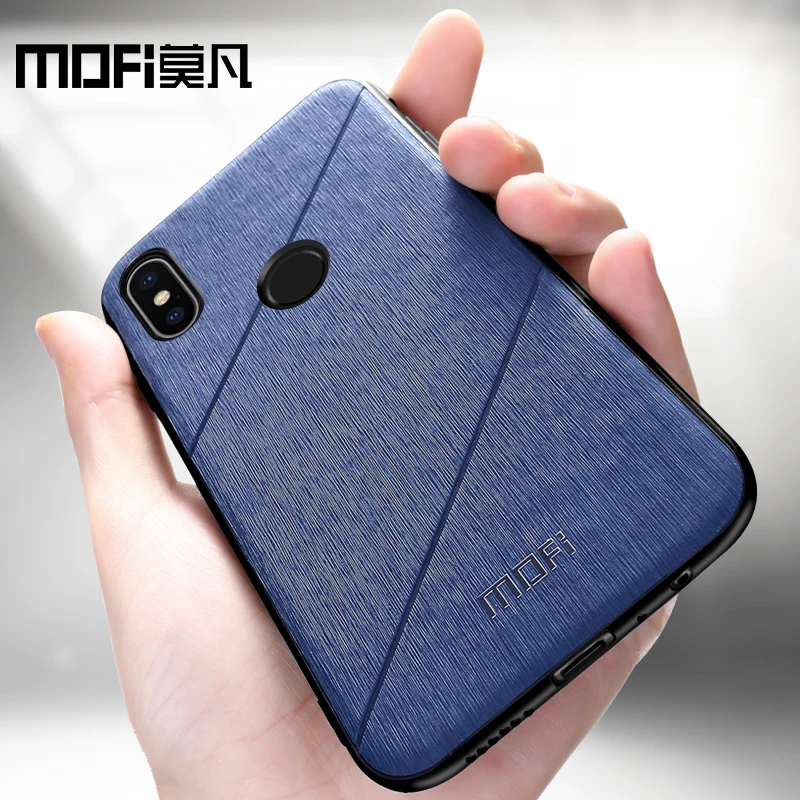 Чехол Mofi для xiaomi redmi note 6 pro, переплетенный зернистый чехол для redmi note 6pro, Жесткий Чехол для задней панели xiaomi redmi note 6, чехол для глобальной версии