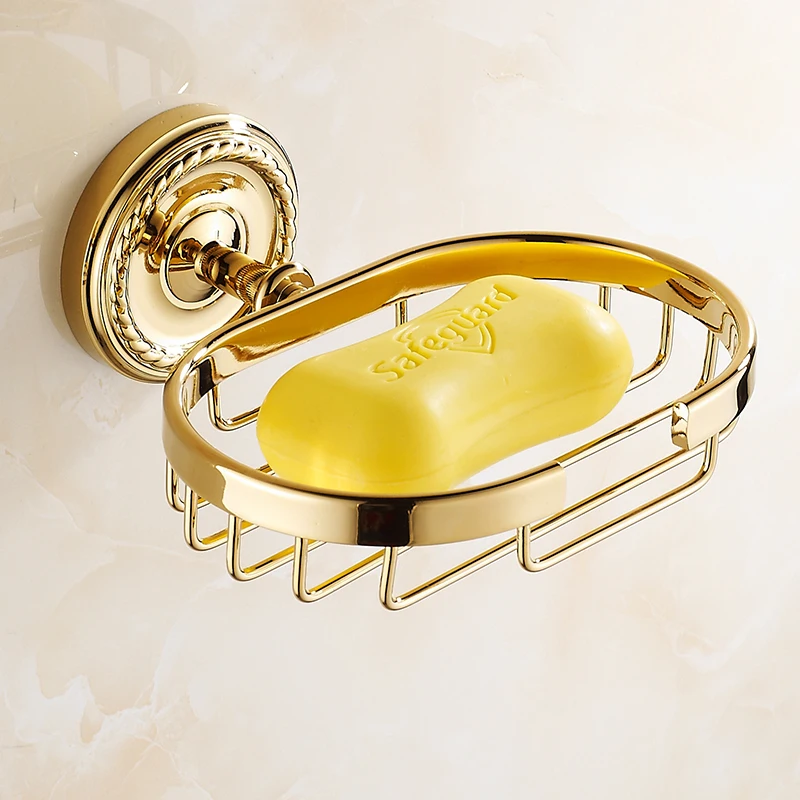 801 г серия Золотой полированной меди аксессуары для ванной комнаты Полка