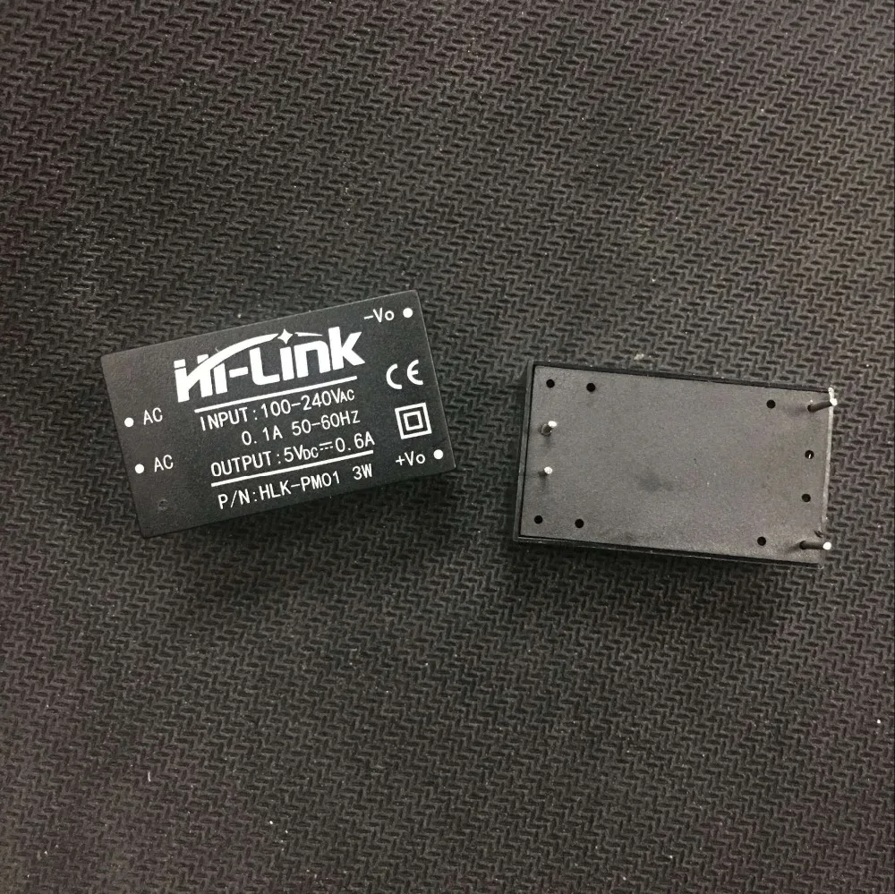 Бесплатная доставка HLK PM01 AC DC 220В до 5В мини блок питания интеллектуальный бытовой