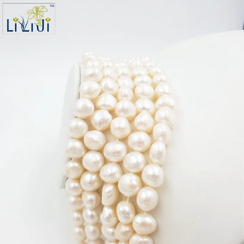 LII Ji 10-11 мм природной произвольной формы пресноводные жемчужные бусины для DIY ожерелье браслет спейсеры для украшений Бусины 38 см/прядь