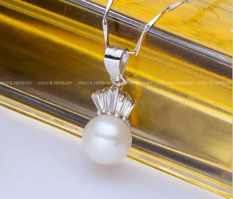 DYY+++409 Natural pearl pendant white flawless crown | Украшения и аксессуары