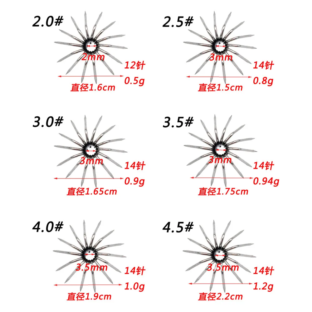 5 шт. приманка крючок для кальмара из нержавеющей стали зонта буксировочная