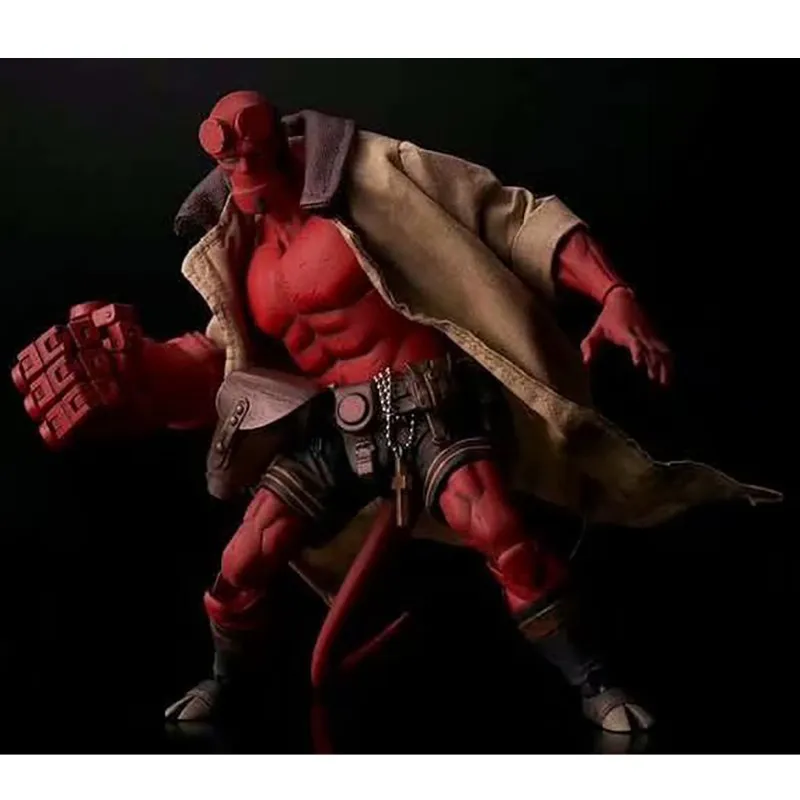 18 см Hellboy Mezco настоящая одежда может быть раздета ПВХ фигурка модель игрушки кукла