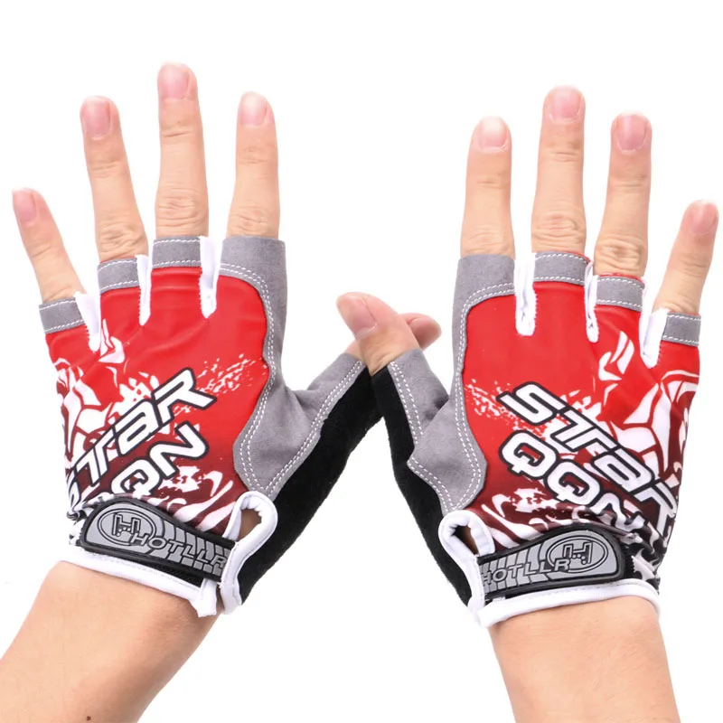 Гелевые велосипедные перчатки спортивные с открытыми пальцами противоударные|gel