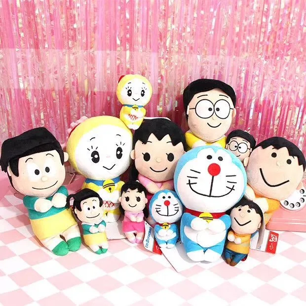 12 см/24 см мультфильм тонких листов Kawai Doraemon/Nobita/Shizuka/Suneo/Семья воспоминание из