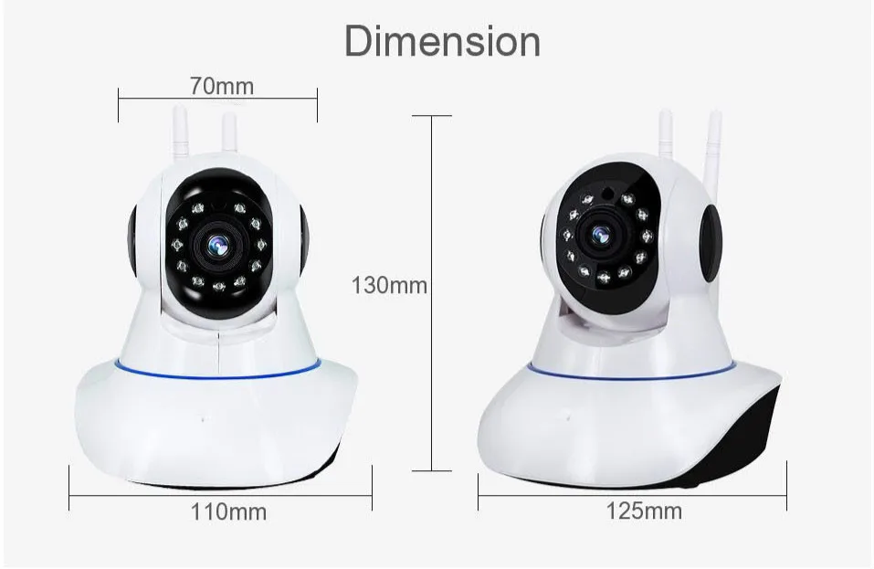 1080P Wifi IP камера CCTV камера 2MP камера видеонаблюдения камера безопасности двухсторонняя аудио ИК Ночное Видение Детский Монитор приложение 360 глаза