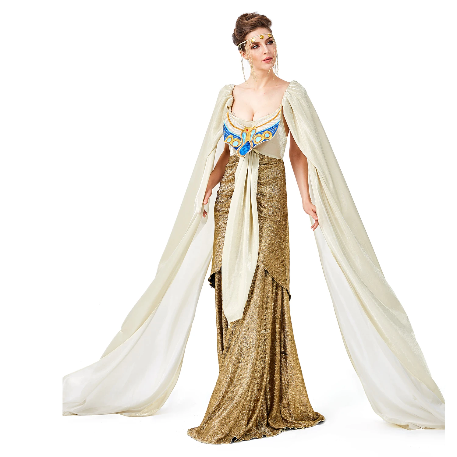 Взрослый древний Египетский семейный костюм Клеопатра великолепное длинное