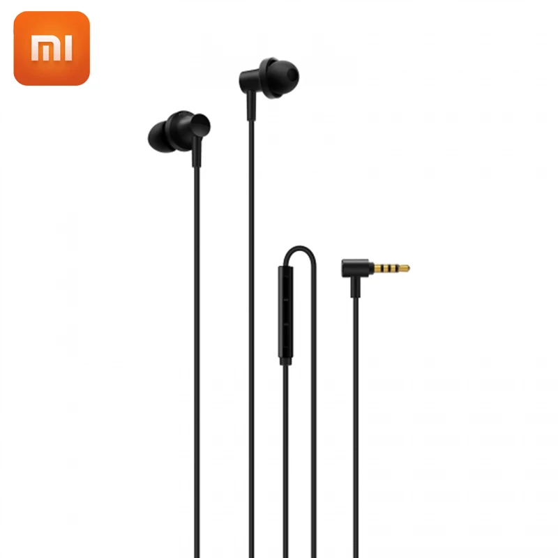 Оригинальные Xiaomi Hybrid 2 наушники в ухо HiFi Mi Piston с микрофоном Circle Iron смешанный