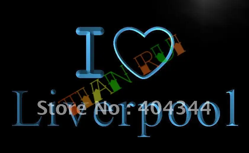 

LB845- I Love Liverpool Bar Pub Club NR LED Neon Light Sign hang