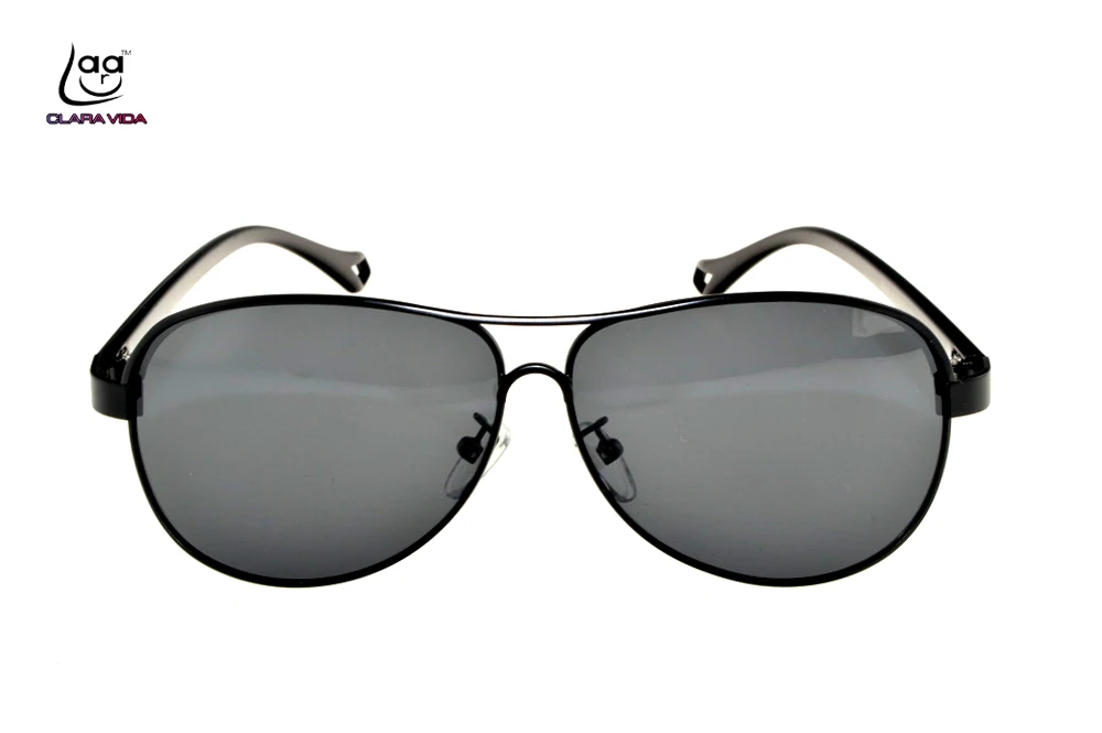 

CLARA VIDA Brand Custom Made NEARSIGHTED MINUS PRESCRIPTION Polarized large frame mens sunglasses with test card -1 -1.5 -2to -6