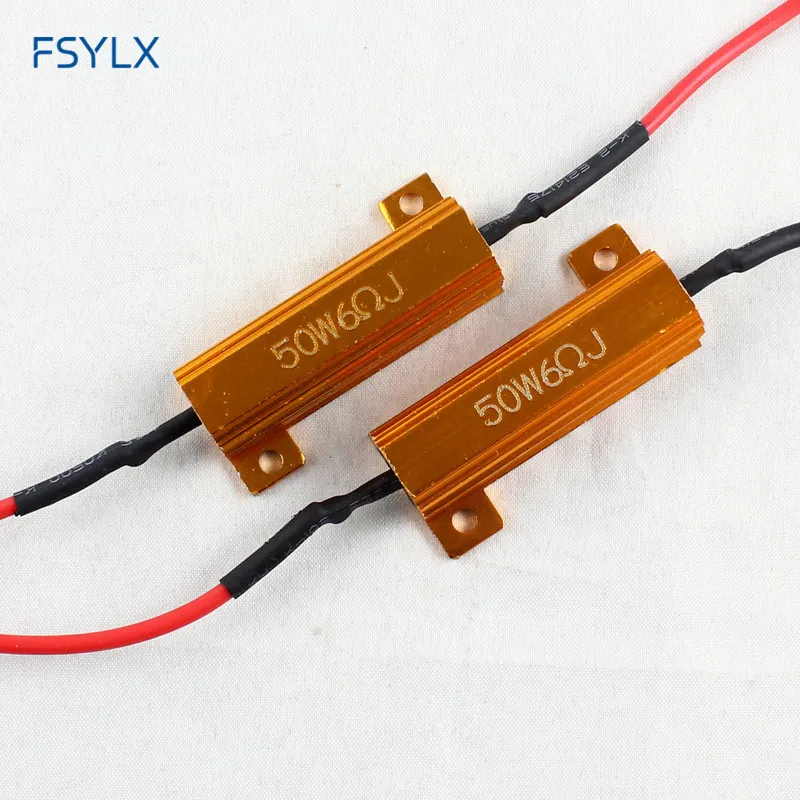 FSYLX автомобильный светильник нагрузочный резистор 50 Вт 6 Ом HID светодиодный