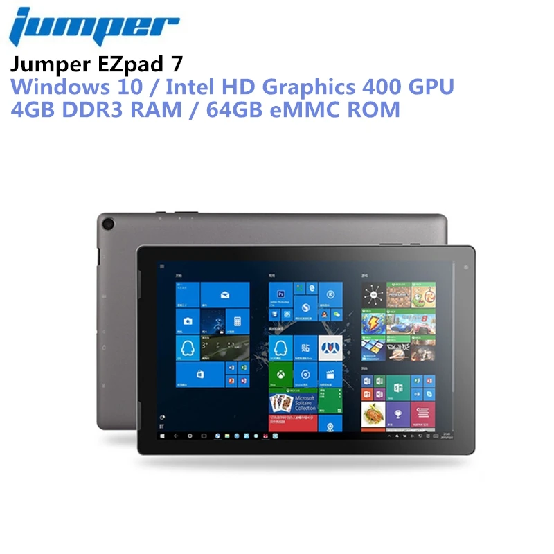 Jumper EZpad 7 планшет 2 в 1 планшетный ПК 10,1 ''Windows 10 Intel Cherry Trail Z8350 четырехъядерный 1,44 ГГц 4 Гб ram 64 Гб eMMC rom