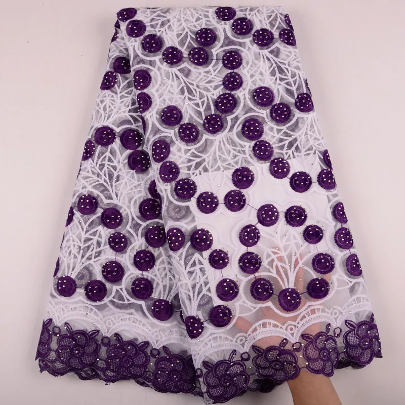 Высокое качество вышивка сетчатая Тюлевая кружевная ткань модное женское платье