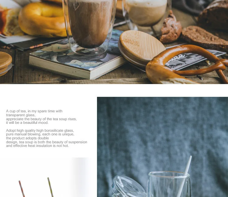 Горячая Канада Tasse Bodum Чашки Стекло высокой бора кремния двухэтажные цветок сосуд прозрачные кружка с двойными стенками Очки