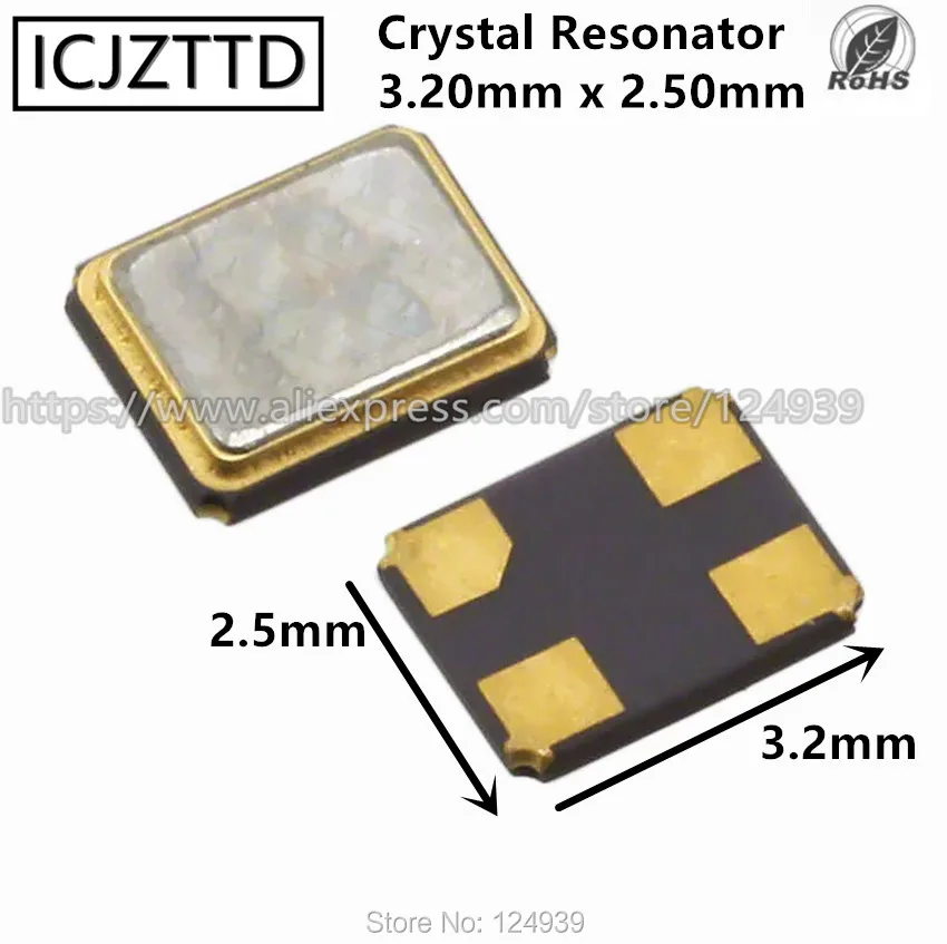 

10pcs 12.500MHZ 12.5MHZ 12.5M 13.560MHZ 13.560M 12.800MHZ 12.8MHZ 12.800M 3.2*2.5mm 3225 4P 3.2mm*2.5mm Crystal RES NEW Original