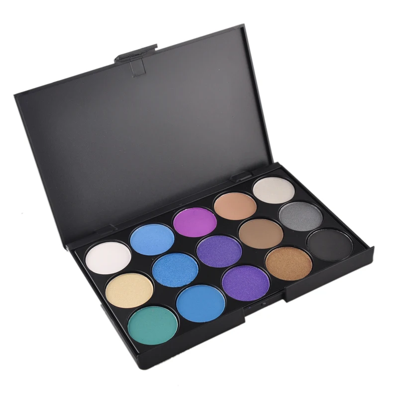 15 цветов Тени для век макияжа Палитра теней основа полноразмерный набор |