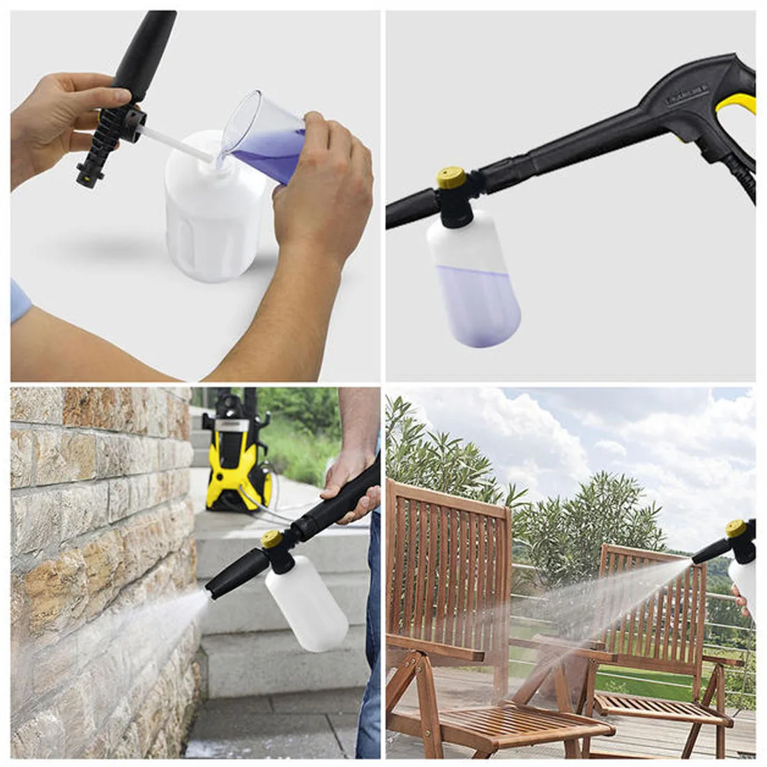 750 мл пенная насадка для Karcher K2-K7 пенный пистолет высокого давления портативная пенораспылитель насадка для мойки мыла