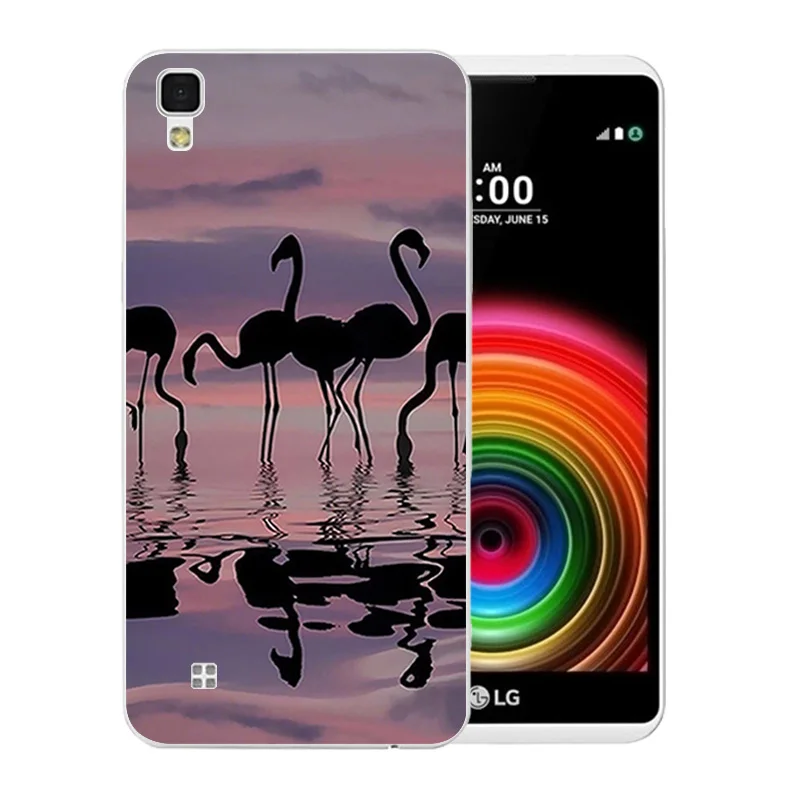 For LG X Power Phone Case Luxury Funda for K220ds K220y Ls755 Coque Flamingos Pattern Back Cover Lg Shell |
