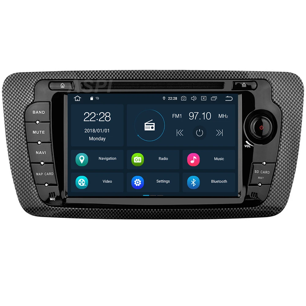 Android 9 0 автомобильный DVD плеер с спутниковой навигацией для Seat Ibiza 2009 2013 стерео