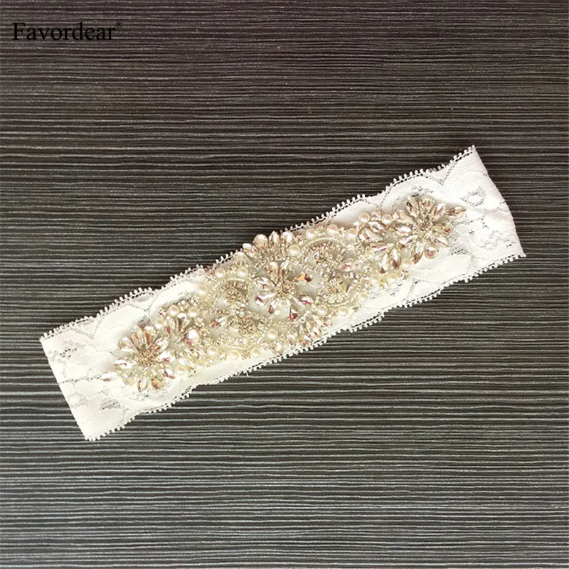 Favordear/белое/светло синее кружевное блестящее кольцо с бусинами для ног свадебная
