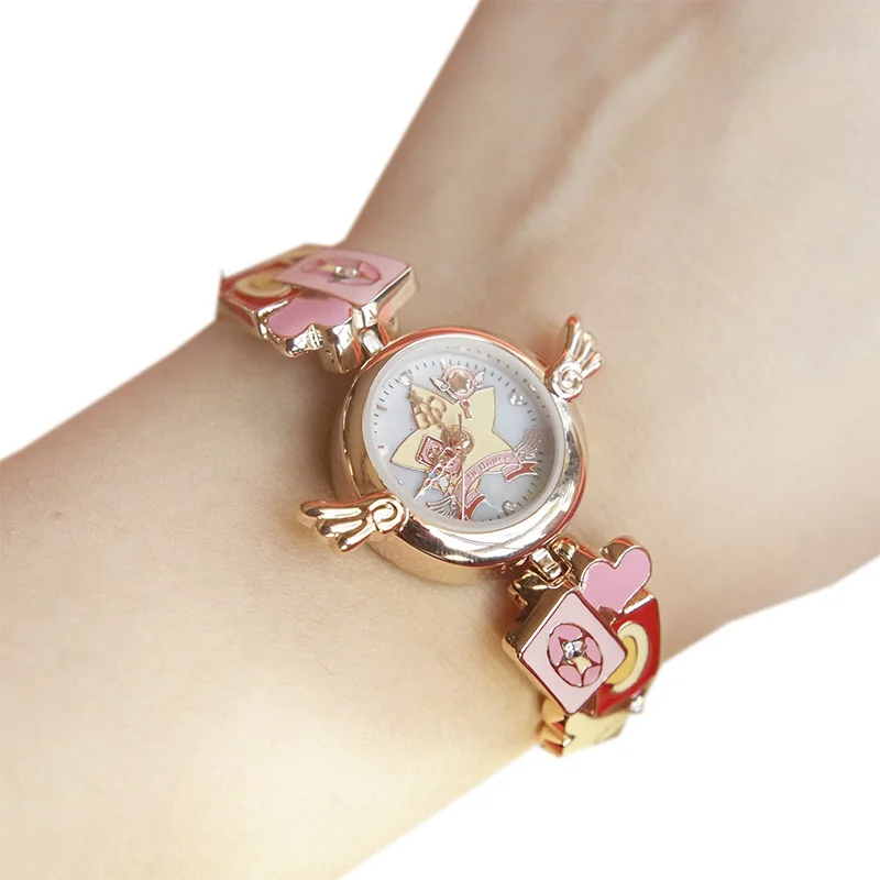 Япония Аниме Card Captor Sakura крыло со звездой леди Высокое качество часы водонепроницаемые наручные Косплей Аксессуары Реквизит