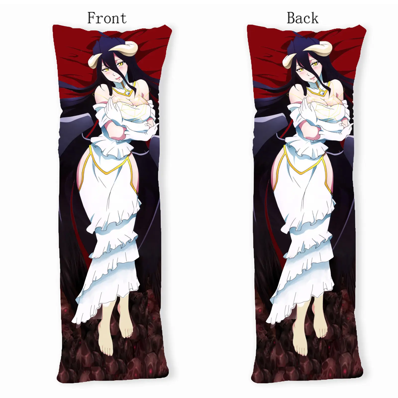 Подушка для тела Overlord Albedo Ainz ткань oawl Аниме Dakimakura двойная сторона 150x50 см