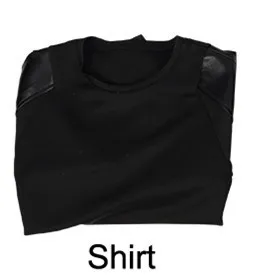 Shirt Эндгейм соколиный глаз косплей костюм Мстители Хэллоуин Карнавал Клинт Бартон Ронин черный костюм Необычные кожаные одежда с капюшоном на заказ - Цвет: Shirt