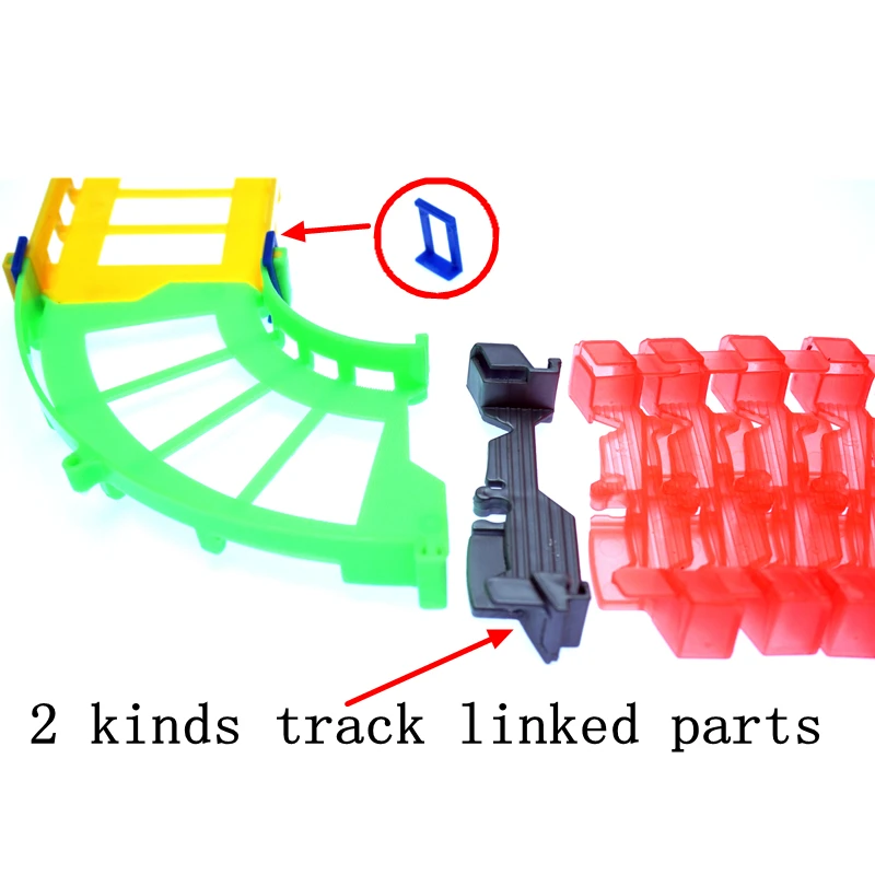 Детские игрушки строительные блоки DIY гоночный трек железнодорожная дорожка