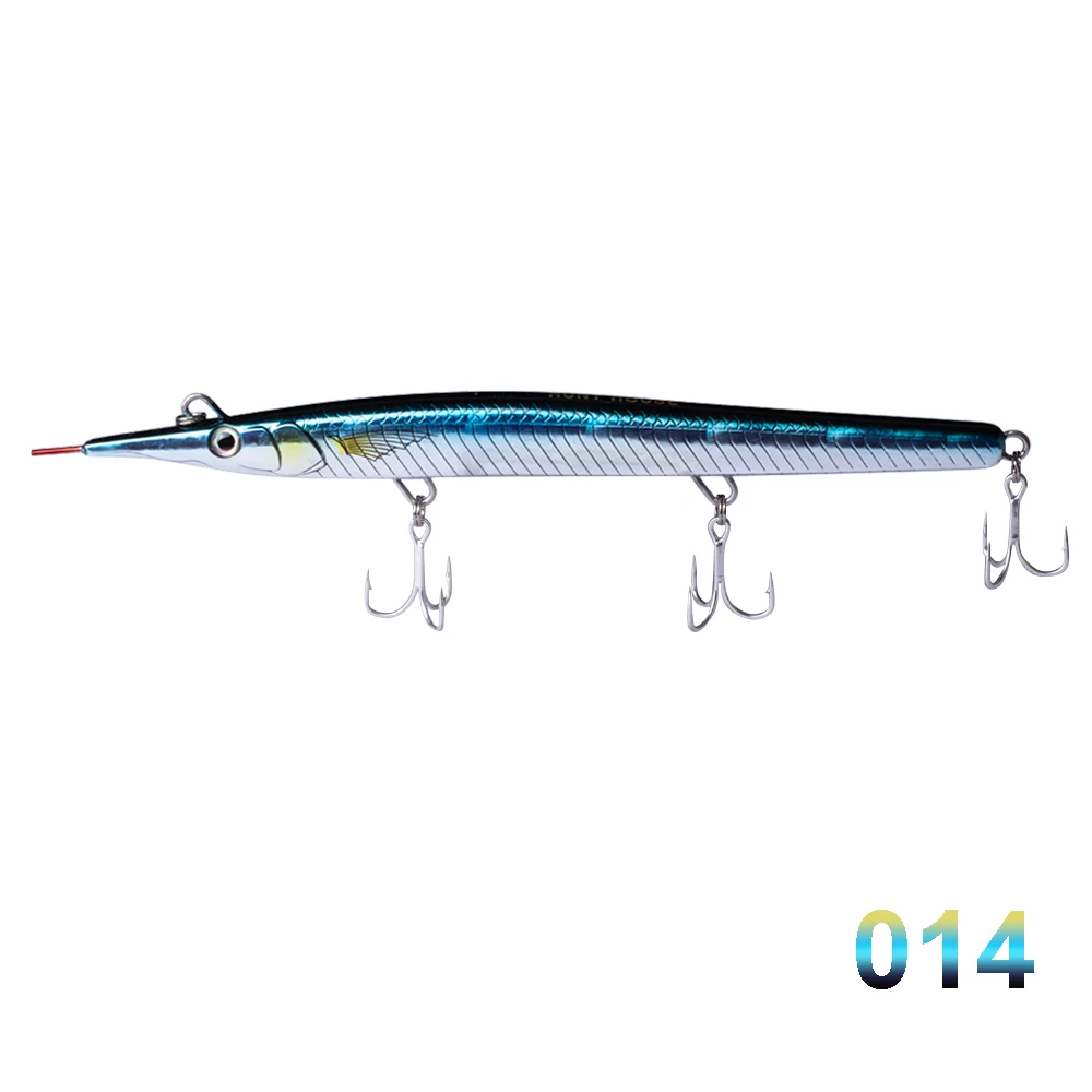 014 Hunthouse игла для рыбной ловли, приманка для длинного литья, карандаш stylo stickbait, Тонущая 140 мм/180 мм, прыгающая рыба, сфираена, pesca - Цвет: 014