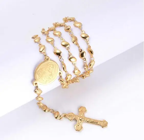 Цепочка с подвеской из нержавеющей стали 316L Круглый Овальный кулон розам и